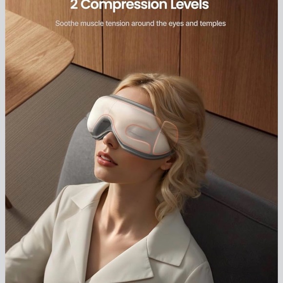 RENPHO Eyeris 1 Eye Massager heat compression Bluetooth with Remote - Picture 9 of 11